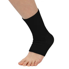 Black ankle support sleeve for foot and ankle comfort