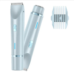 Cordless hair trimmer set with precision blades and guide comb for men's grooming