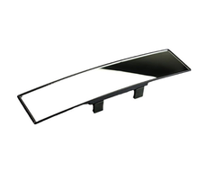 Sleek black rectangular mirror with modern design for home decor