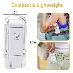 Compact lightweight personal safety alarm, 1.8 x 4.3 inches, fits in purse or pocket for everyday protection