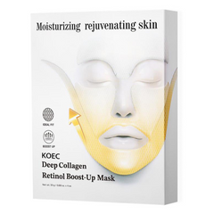 KOEC Deep Collagen Retinol Boost-Up Mask for moisturizing rejuvenating skin, ideal fit facial treatment