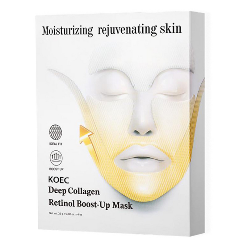 KOEC Deep Collagen Retinol Boost-Up Mask for moisturizing rejuvenating skin, ideal fit facial treatment