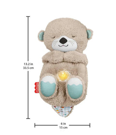 Soft otter plush toy with glowing belly, perfect baby gift, 13.2 inches tall