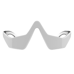 Modern white nose bridge support for glasses, sleek design, comfortable fit