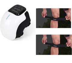 Knee massager with heat therapy and adjustable strap for pain relief and muscle recovery