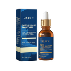 OUHOE Botox Liquid Solution anti-aging serum fades fine lines, 30ml bottle with dropper and box