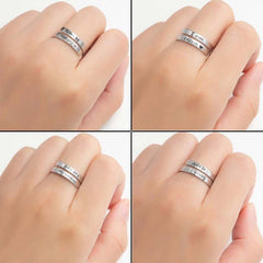 Inspirational quote rings for women, motivational jewelry gifts with messages like 'Be Fearless' and 'I Am Enough'