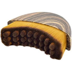 Wooden back massage brush with natural bristles for relaxation and muscle relief