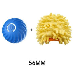 Blue 56mm massage ball + yellow microfiber cleaning head for home use