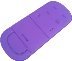Purple silicone bath mat with suction cups for safe shower use