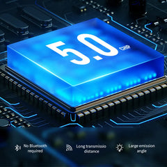 Blue 5.0 chip on circuit board with long transmission, no Bluetooth needed, large emission angle