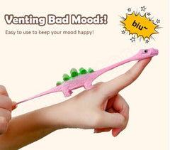 Pink dinosaur stress toy for venting bad moods, easy to use for happy vibes