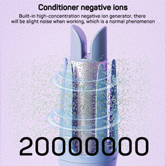Negative ion hair conditioner with 20M ions, built-in generator, gentle mist for healthy hair care