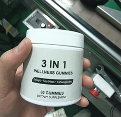 3 in 1 wellness gummies with Shilajit, Sea Moss, Ashwagandha – 30 count dietary supplement