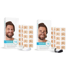 Premier Nasal Dilator Starter Kit for better breathing, white and black options with 15 daily strips