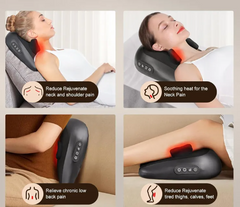 Neck and shoulder massager with heat therapy for pain relief, ideal gift for family relaxation