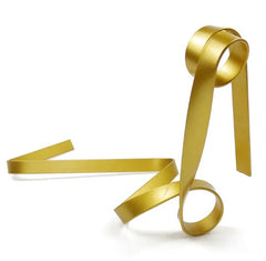 Elegant gold gift ribbon for wrapping presents and festive occasions
