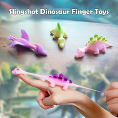Colorful dinosaur finger toys for kids, fun slingshot action, perfect family gift