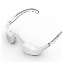 White safety glasses with clear lenses, ideal for protective eyewear gifts
