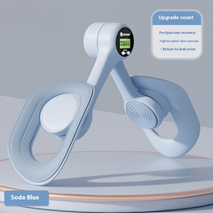 Soda Blue pelvic floor exerciser with digital counter for postpartum recovery and muscle tightening