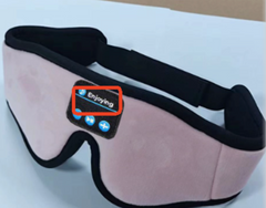 Pink sleep mask with Bluetooth music controls, perfect for relaxing gifts