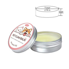 Pet claw balm in 50g tin with cute cat and dog design, soothing paw care for pets