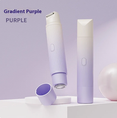 Gradient purple electric shaver with sleek design for personal grooming