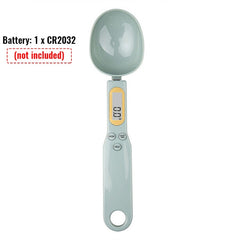 Digital kitchen spoon scale with LCD display, measures grams for cooking and baking