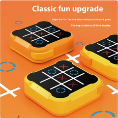 Interactive Tic-Tac-Toe puzzle board game for kids, fun educational toy with classic X and O play