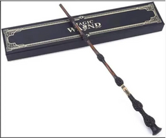 Magic wand with ornate handle in black gift box, perfect fantasy gift for kids and collectors