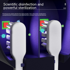 UVC toothbrush sterilizer with scientific disinfection, killing germs instantly for family oral care