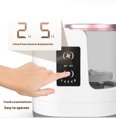 Smart air dryer with touch screen, 2H/5H timer, easy operation for home use