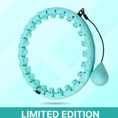 Limited edition teal resistance ring with adjustable strap for home workouts and fitness training