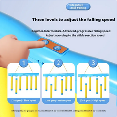Adjustable speed training toy with 3 levels: slow, medium, high for kids' reaction skills