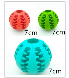 7cm colorful dog chew toys with textured spikes for interactive play and dental care
