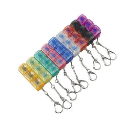 Colorful cube keychains with metal clasps, perfect for gifts and everyday use