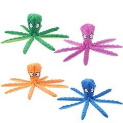 Colorful plush octopus toys in green, pink, orange, blue for kids and family gifts