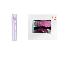 Lavender electric shaver and pink African bath sponge gift set for personal care