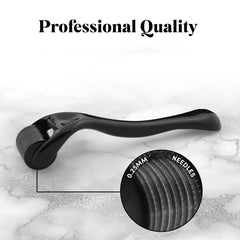 Professional quality derma roller with 0.25mm microneedles for skincare treatments