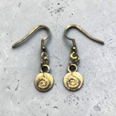 Swirl Silver Charm Earrings with Nickle Free Earhooks