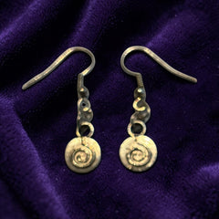 Swirl Silver Charm Earrings with Nickle Free Earhooks