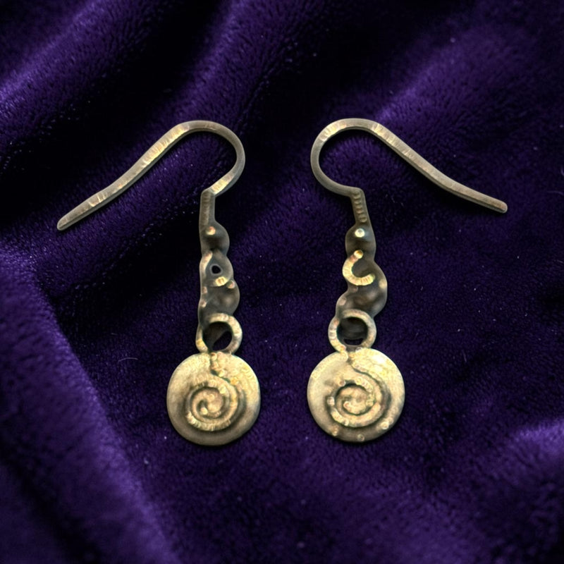 Swirl Silver Charm Earrings with Nickle Free Earhooks