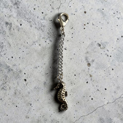 Seahorse Silver Charm Keyring