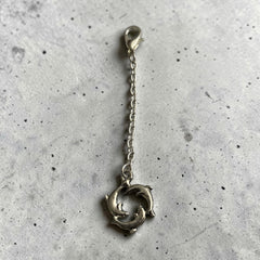 Circle of Dolphins Silver Charm Keyring