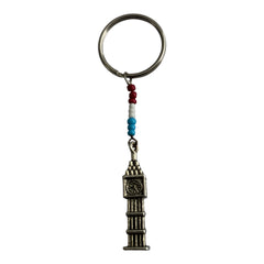 Big Ben Clock Keyring with Beads