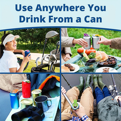 Portable can drink opener for golf, picnics, camping, and fishing – easy beverage access anywhere