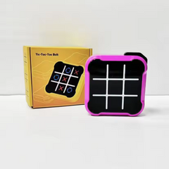 Portable Tic-Tac-Toe Bolt game with pink frame, perfect family travel gift
