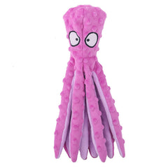 Pink plush octopus toy with big eyes, perfect for kids and family gifts