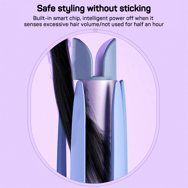 Safe hair styling tool with smart chip, prevents sticking, ideal for family gift