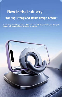 Stable star ring car phone holder with strong grip, perfect for safe driving and gift giving